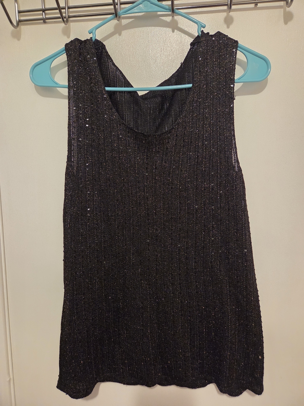 Sequin Ribbed Knit Tank - Picture 2 of 5